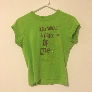 y2k bobby jack green baby tee